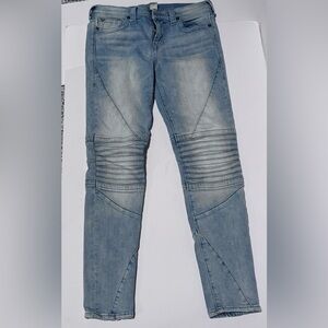 True Religion Mid Rise Super Skinny Jeans